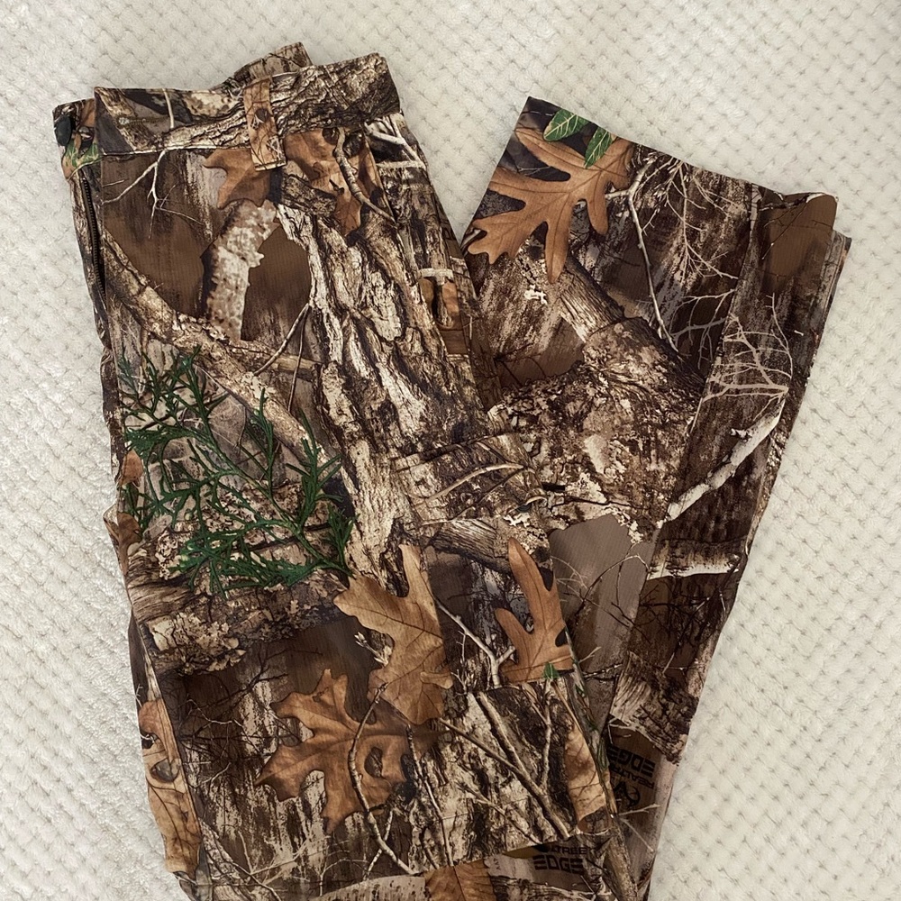 Realtree Edge Camouflage Pants with Green and Brown Accents